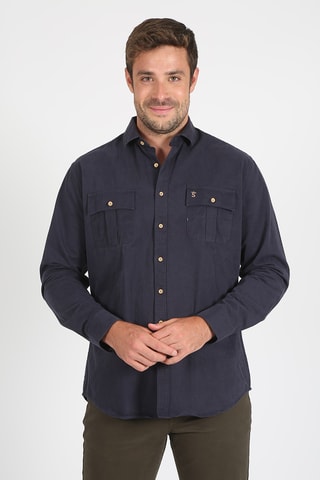 Chemise regular - Bleu marine