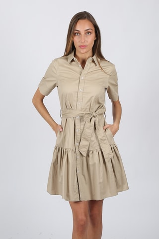 Robe chemise - Beige