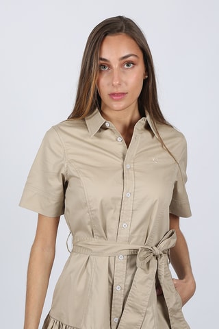 Robe chemise - Beige