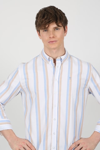 Chemise regular - Beige