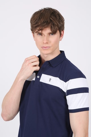 Polo regular - Bleu marine