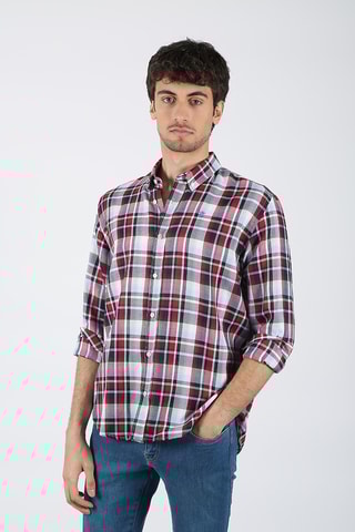 Chemise regular - Rouge