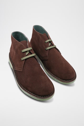 Derbys  montants en cuir - Marron