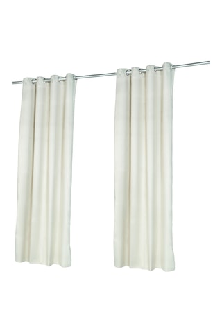2 rideaux thermiques - 135 x 240 cm - Beige