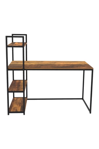 Bureau-bibliothèque 2-en-1 Elize - 113 x 120 x 64 cm