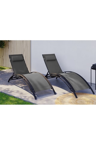 2 chaises longues Havana - 185 x 58 x 81,5 cm