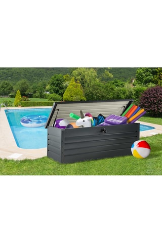 Coffre de rangement pour extérieur - Anthracite - 600 l
