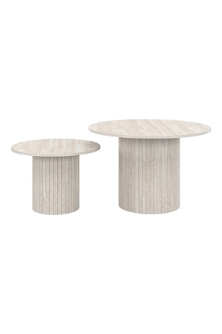 2 tables basses gigognes Alvar - 50 x 35 x 50 cm et 70 x 45 x 70 cm