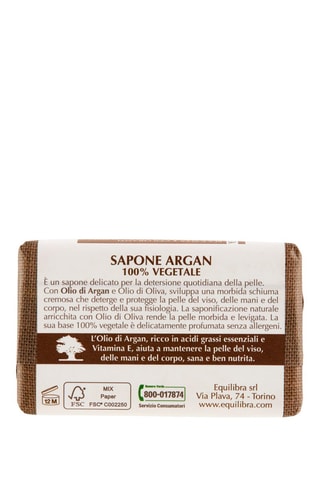 2 x sapone 100% vegetale Equilibra Argan - 2 x 100 g