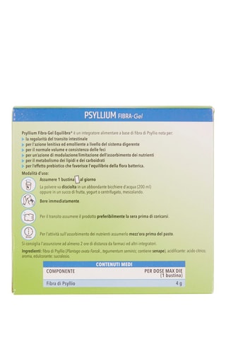 Psyllium Fibra-Gel Equilibra - 2 x 20 bustine - 2 cure da 20 giorni