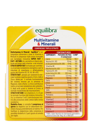 Multivitamine & Minerali Equilibra - 2 x 30 compresse - 2 cure da 30 giorni