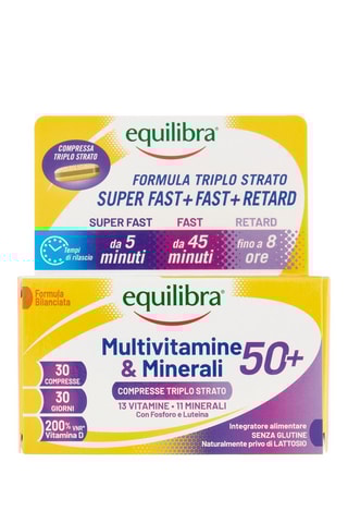 Multivitamine & Minerali 50+ Equilibra - 2 x 30 compresse - 2 cure da 30 giorni