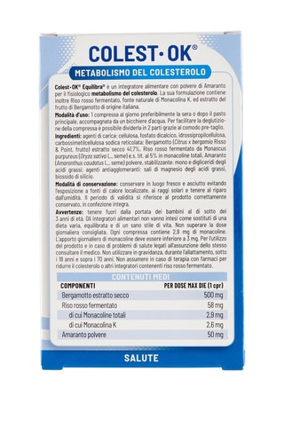 Colest-OK Equilibra - 40 compresse - Cura da 40 giorni
