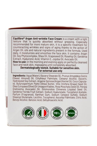 2 x crema viso anti rughe Equilibra Argan - 2 x 50 ml