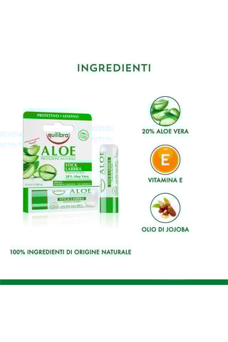 2 x stick labbra Equilibra Aloe - 2 x 5,5 ml
