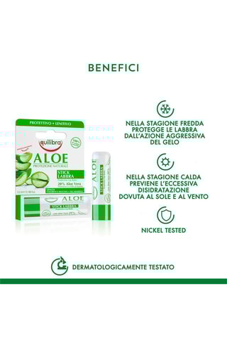 2 x stick labbra Equilibra Aloe - 2 x 5,5 ml
