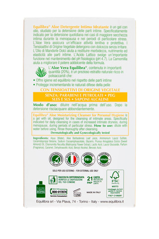 2 x Aloe Detergente Intimo Idratante Equilibra - 2 x 200 ml