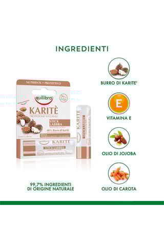 2 x stick labbra Equilibra Karité - 2 x 5,5 ml