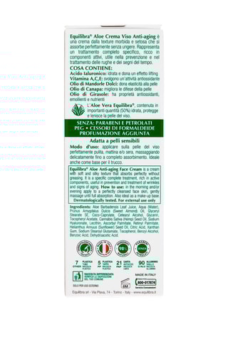 2 x crema viso idratante Equilibra Aloe - 2 x 75 ml