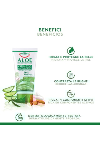 2 x crema viso idratante Equilibra Aloe - 2 x 75 ml