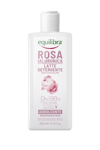 Latte detergente addolcente all'acido ialuronico e alla rosa - 200 ml