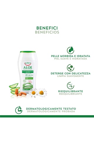 2 x latte detergente Equilibra Aloe - 2 x 200 ml