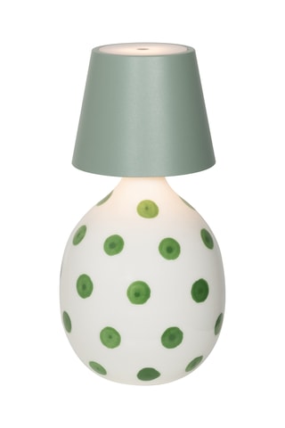 Candeeiro de mesa LED Poldina Stopper - Verde sálvia - 2,2 W