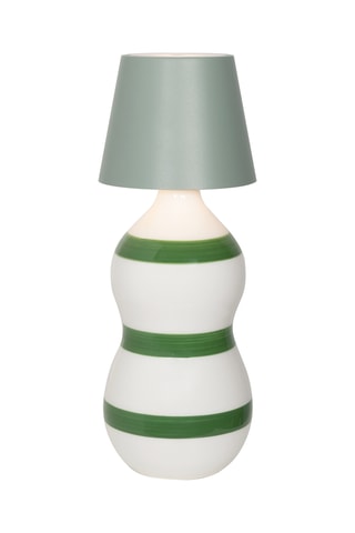 Candeeiro de mesa LED Poldina Stopper - Verde sálvia - 2,2 W