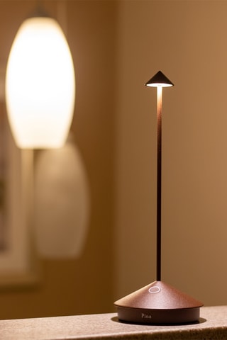 Candeeiro de mesa LED Pina - Castanho -­ 2,2 W