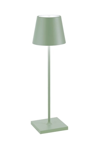 Candeeiro de mesa LED Poldina - Verde sálvia - 2,2 W