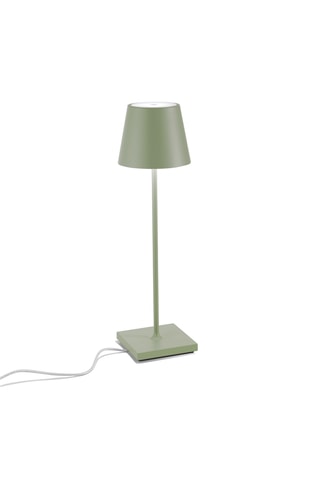 Candeeiro de mesa LED Poldina - Verde sálvia - 2,2 W
