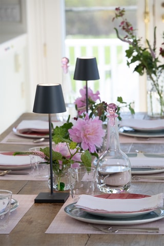 Candeeiro de mesa LED Poldina - Cinzento-escuro - 2,2 W