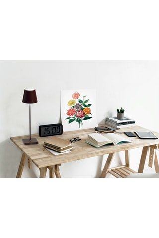 Candeeiro de mesa LED Poldina - Castanho -­ 2,2 W