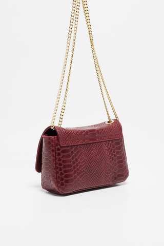 Mala a tiracolo de couro Hera - Violeta