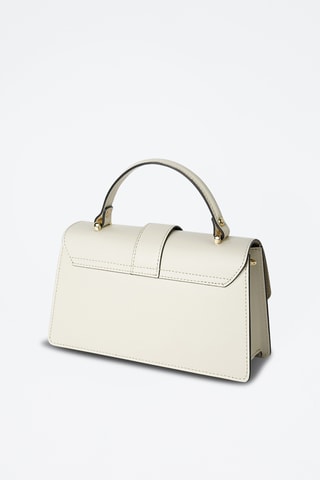 Mala a tiracolo de couro Katya - Branco