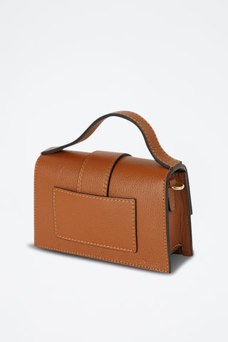 Mala a tiracolo de couro Neve - Camel