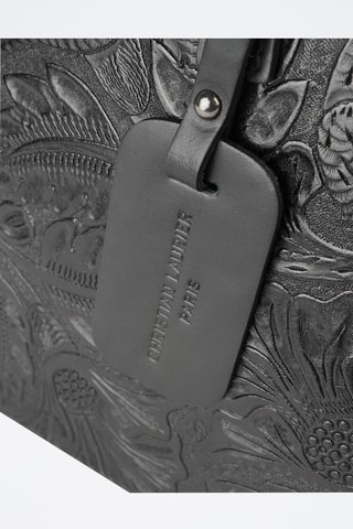 Mala de couro Noor - Preto