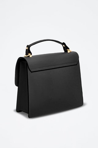 Mala a tiracolo de couro Iris - Preto