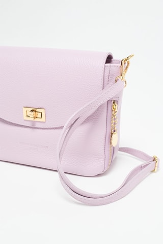 Mala a tiracolo em couro Marion - Violeta