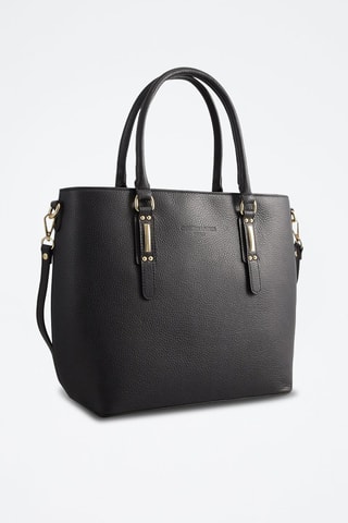 Mala em couro Aya - Preto