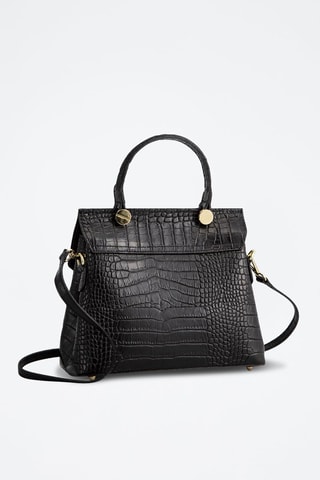 Mala a tiracolo em couro Emy - Preto