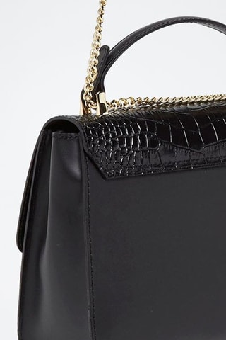 Mala em couro Sia - Preto