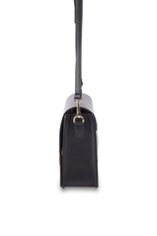 Mala a tiracolo em couro Yara - Preto