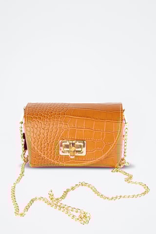 Mala a tiracolo em couro Etienne - Camel