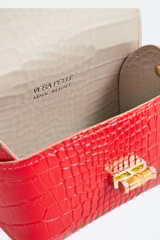 Pochete em couro Etienne - Vermelho