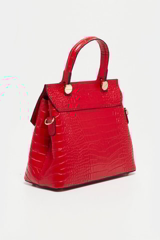 Mala a tiracolo de couro Emy - Vermelho