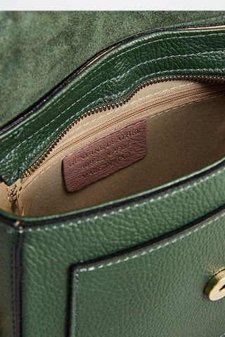 Mala a tiracolo de couro Ina - Verde