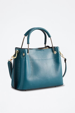 Mala em couro Lamy - Azul-pato