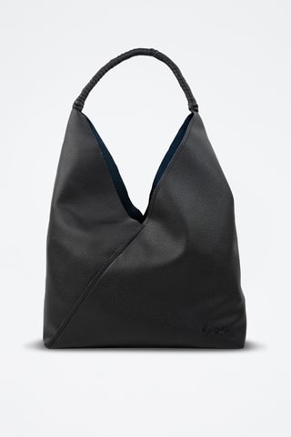 Mala de ombro em couro Celia - Preto