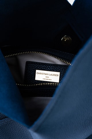 Mala de ombro em couro Celia - Preto